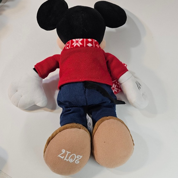 Disney Mickey Mouse Christmas Plush Lot of 3‎ Disney Store Collectiom - Picture 4 of 16